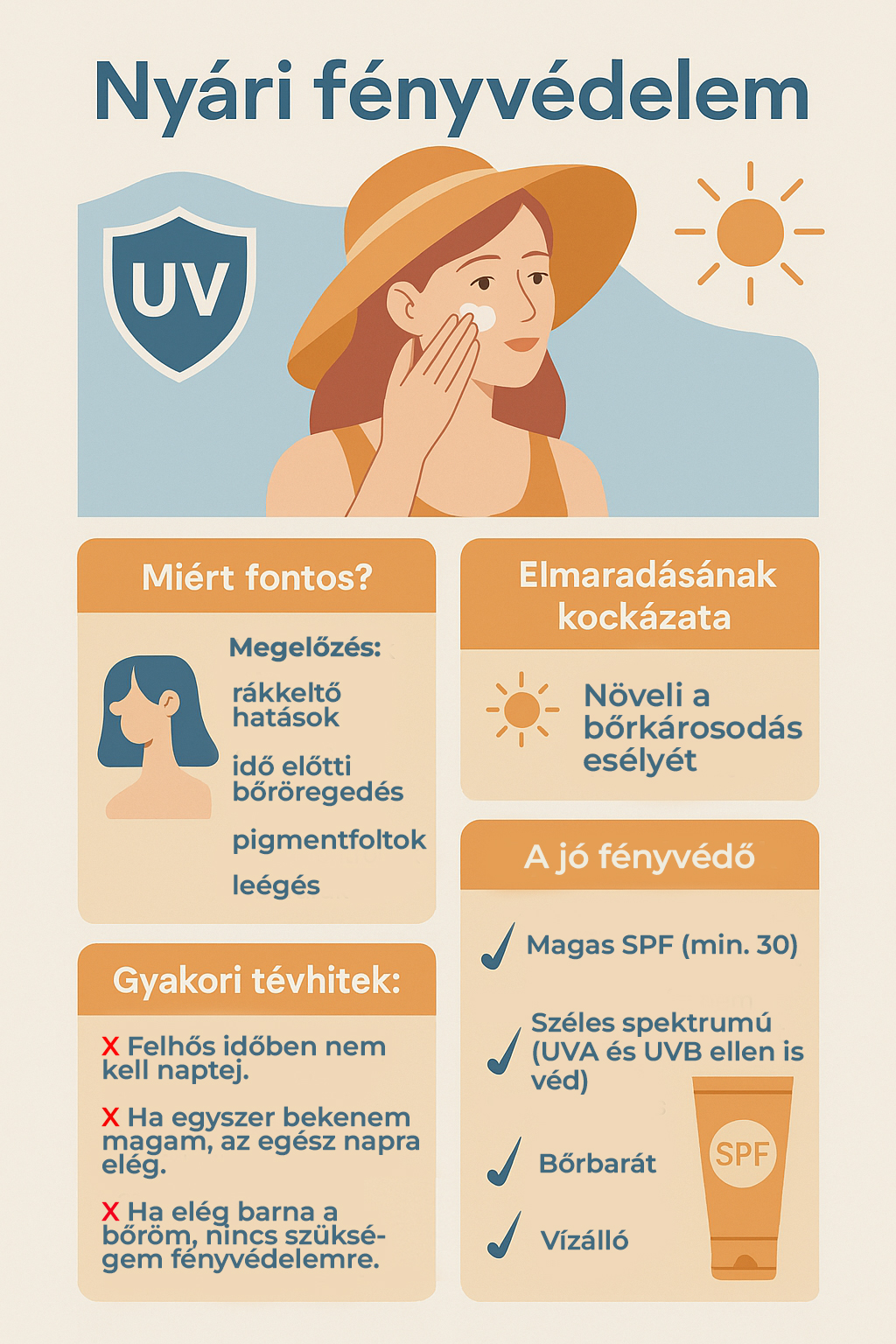 fényvédelem tudnivalók infografika