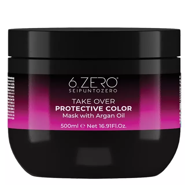 6.ZERO Take Over hajpakolás - Protective Color-festett száraz fakó hajra 500ml