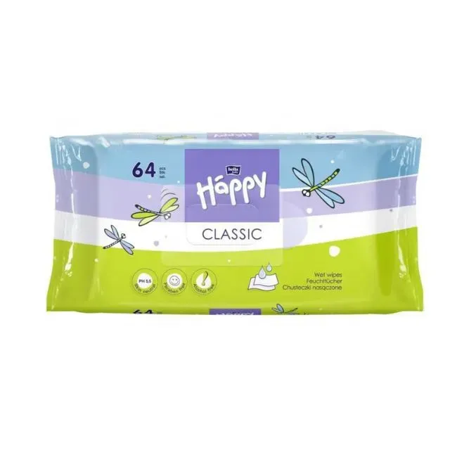 Bella Baby Happy CLASSIC nedves törlőkendő 64db