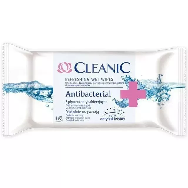 Cleanic Törlőkendő 15db-os Antibacterial