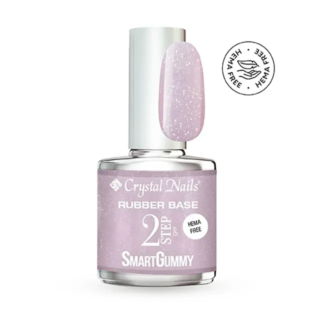 Crystal Nails 2S SmartGummy HEMA Free Rubber base gel - Nr5 Shimmer candy 13ml