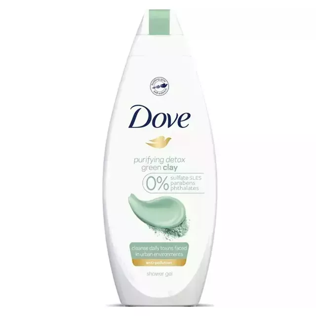 Dove Tusfürdő - Purifying Detox - Zöld agyaggal 250ml