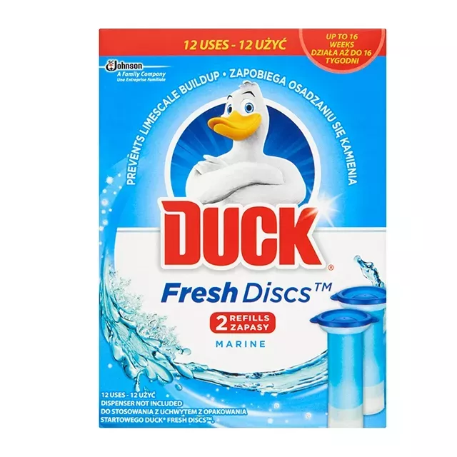 Duck Fresh WC Öblítő Korong Utántöltő 2*36ml Marine
