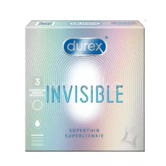 Durex óvszer 3db Invisible Extra Sensitive