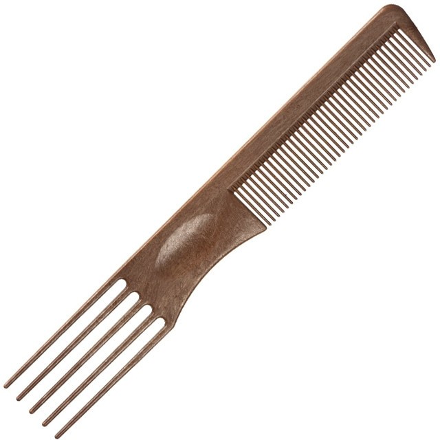 Eurostil Fésű Stíl - Tupírozáshoz, Műanyag tűs véggel, Színes 19cm 00404