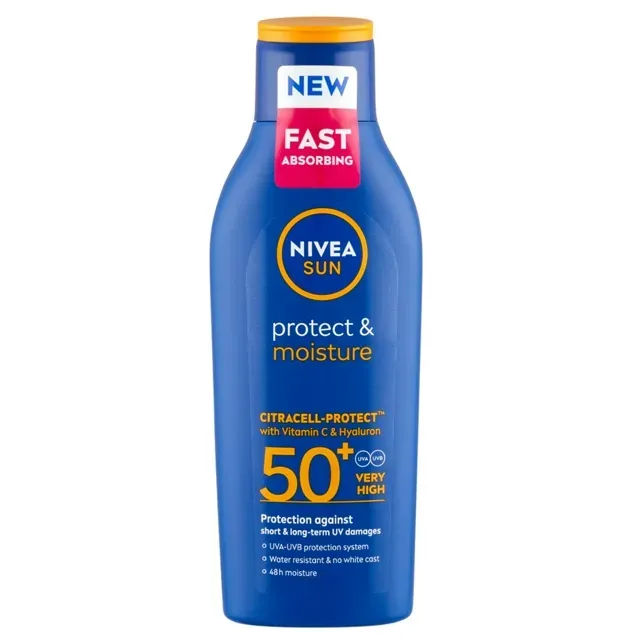 Nivea Naptej Protect&Moisture Hidratáló rendkívül erős védelem FF50 200ml