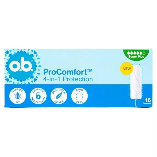 OB Tampon Super Plus Procomfort - 4 in 1-ben védelem 16db