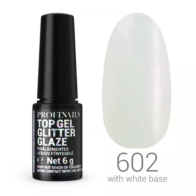 Profinails Top Gél glitter LED/UV fényzselé 6gr No.602