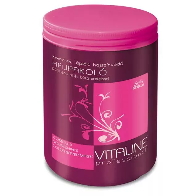 VitaLine Hajpakolás 1000ml pink Tápláló hajszínvédő