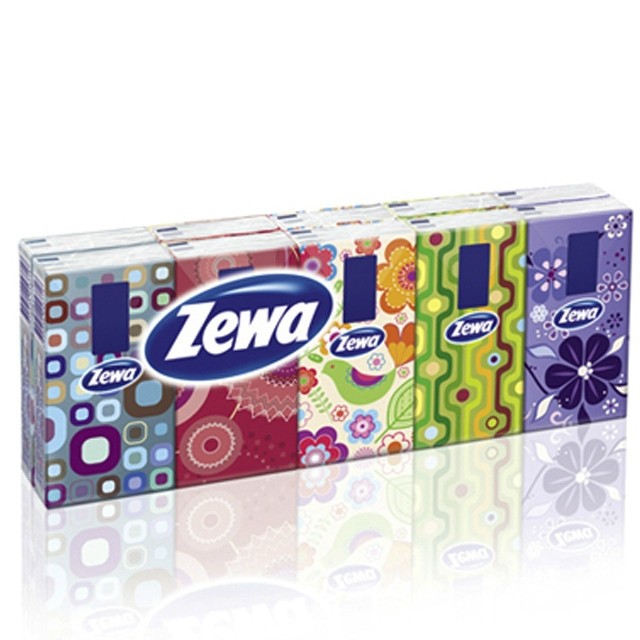 Zewa DL Papírzsebkendő 3 Réteg 10x10db Limited Edition Design