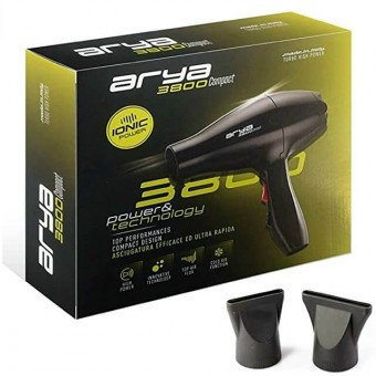 6.ZERO Arya hajszárító Nero 3800 - Fekete Ionic Compact 2200W