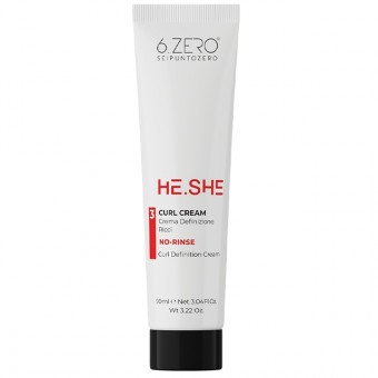 6.ZERO He.She Curl Cream - göndörséget fokozó krém 90ml