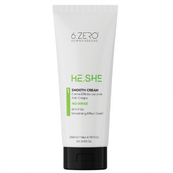 6.ZERO He.She Smooth Cream - hajkisimító krém 200 ml