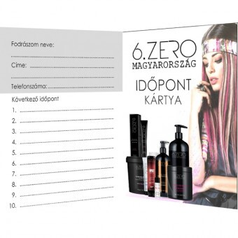 6.ZERO Időpont Kártya I. 20db/csomag