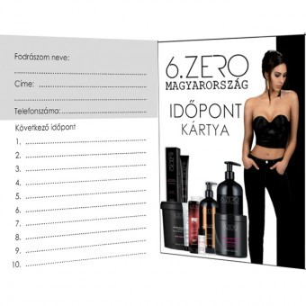 6.ZERO Időpont Kártya II. 20db/csomag