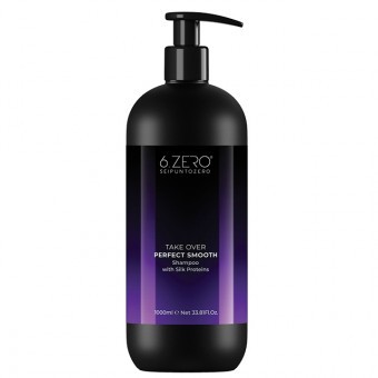 6.ZERO Take Over sampon - Perfect Smooth - egyenes & rakoncátlan hajra 1000ml