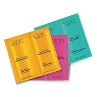 6.ZERO Take Over Szasé Sampon és Pakolás - Active Care 2x15ml