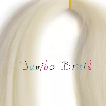 Afro műhaj Jumbo Braid 120cm, 80gr - Fehér "1001"
