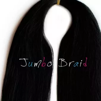 Afro műhaj Jumbo Braid 120cm, 80gr - Fekete 