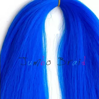 Afro műhaj Jumbo Braid 120cm, 80gr - Kék