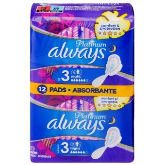 Always Egészségügyi Betét Szárnyas-Platinum 12db