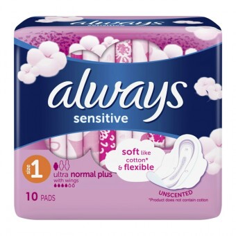 Always Egészségügyi betét Ultra Normál Plus Sensitive 10db