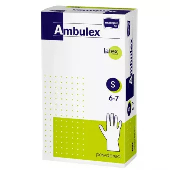Ambulex Nitril Vizsgálókesztyű "S" Méret - púderes
