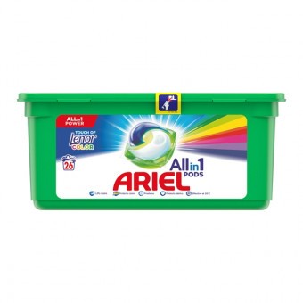 Ariel Folyékony Mosókapszula 26db Touch of Lenor