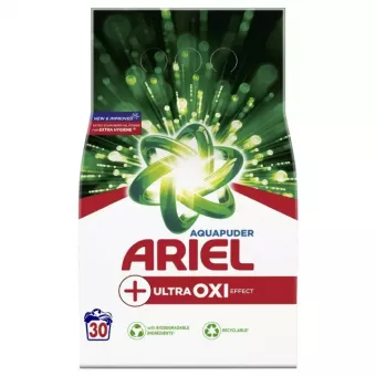 Ariel Mosópor White Aquapuder Ultra Oxi Effect 1,95kg (30 mosás)