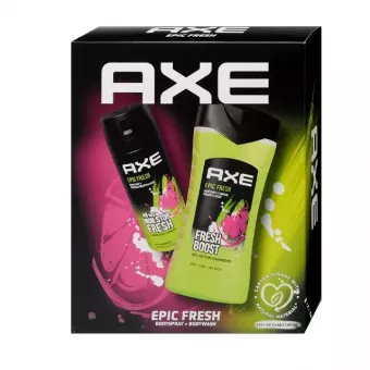 Axe Ajándékcsomag Dezodor 150ml + Tusfördő 250ml -  Epic Fresh