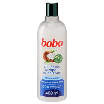 Baba Sampon és Balzsam - Száraz és töredezett hajra Kókuszolajjal 400ml