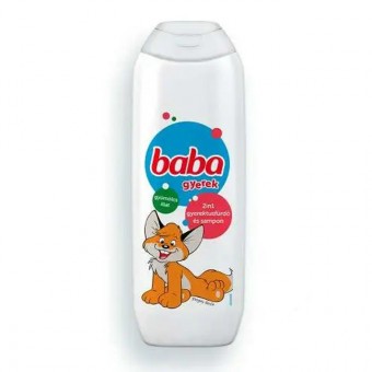 Baba Tusfürdő gyerekeknek 2in1 tusfürdő és sampon gyümölcs illattal 250ml