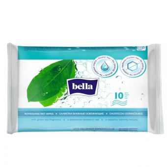 Bella Nedves Törlőkendő-Frissítő 10db