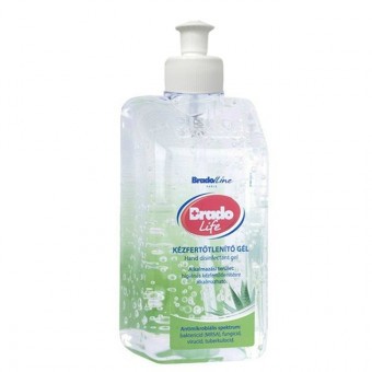 Brado Kézfertőtlenítő Gél - Biocid termék , Aloe Verás 500ml