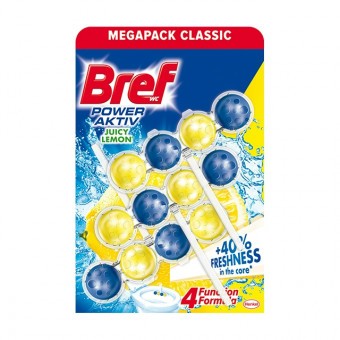 Bref WC illatosító 3x50g Lemon Power Aktiv
