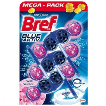 Bref Wc Illatosító - Premium Flower - Friss virágillat 3x50g