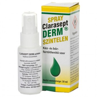 Clarasept Derm Kéz- és Bőrfertőtlenítő 30ml Spray