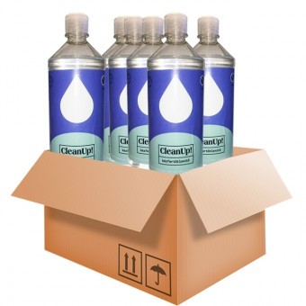 CleanUp! Kézfertőtlenítő Folyadék Baktericid Virucid 80% alkoholtart. 6x1000ml