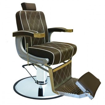 CODA'S Beauty Barber Szék Hidraulikus,Dönthető háttámlával E131827-2-L Barna 120