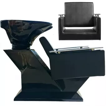 CODA'S Beauty Fejmosó E18025 Fekete porcelán-Fekete test-Fekete szék 06