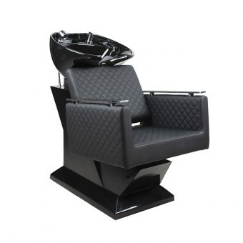 CODA'S Beauty Fejmosó E18025 Fekete porcelán-Fekete test-Matt Fekete szék