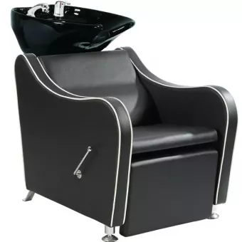 CODA'S Beauty Fejmosó Emelhető Lábbal E132987 Fekete porcelán-Fekete-Fekete szék