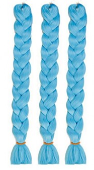 CODA'S Hair Jumbo Braid Műhaj 120cm,100gr/csomag - Babakék