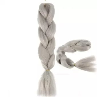 CODA'S Hair Jumbo Braid Műhaj 120cm,100gr/csomag - Világos Ezüst