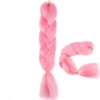 CODA'S Hair Jumbo Braid Műhaj 120cm,100gr/csomag - Világos Rózsaszín