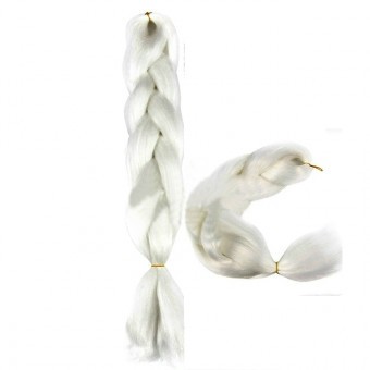 CODA'S Hair Jumbo Braid Műhaj 200cm,165gr/csomag - Fehér