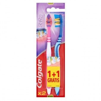 Colgate Fogkefe Zig Zag 1+1 közepes