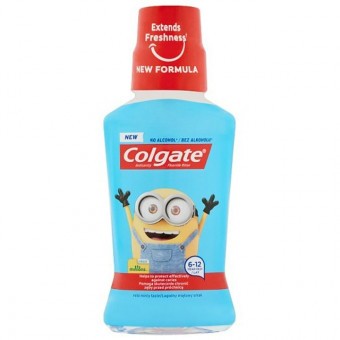 Colgate Szájvíz Gyerek-6-12 év-Fluoridos,Alkoholmentes "Minyonok" 250ml