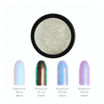 Crystal Nails ChroMirror króm pigmentpor - Aurora