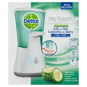Dettol Érintés Nélküli Kézmosó Készülék + utántöltő uborka 250 ml - 1db